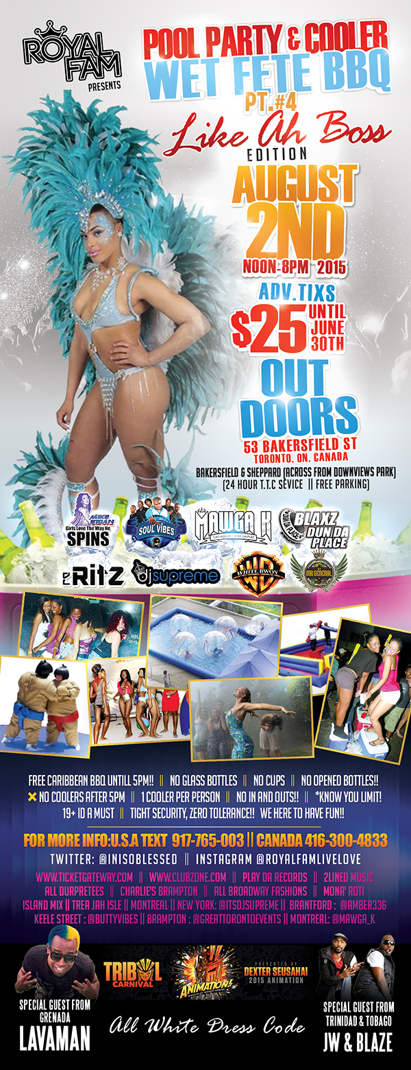 Pool Party & COOLER WET Fete BBQ Pt 4 - Like Ah Boss EDITION 
